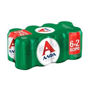 Άλφα Μπύρα 330ml 6+2 Δώρο